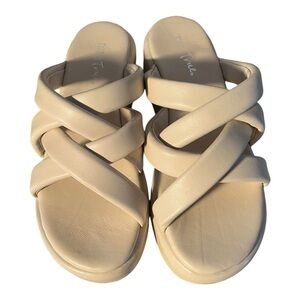 NWT Diba True Paislea Leather Platform Sandals Sz 9